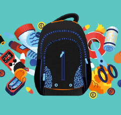 Motxilla del kit d’emergències