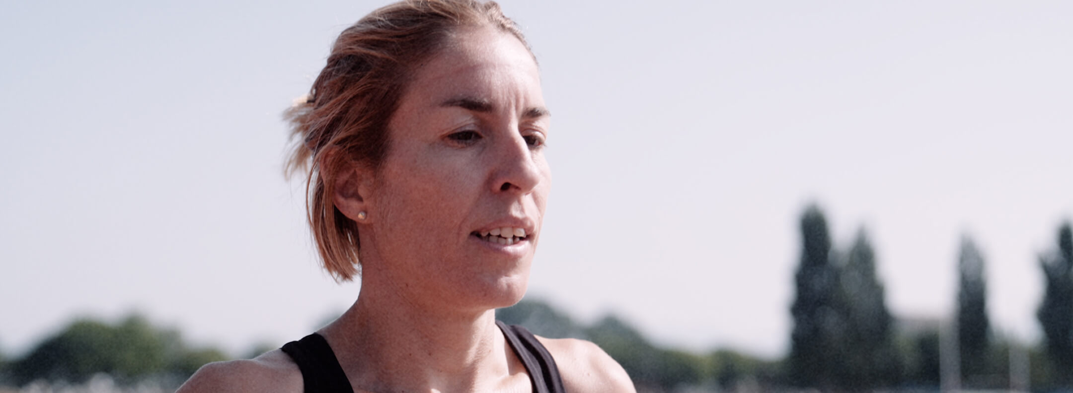 Elena Congost entrenando